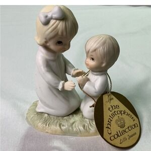 Lefton Christopher Collection Prayer Changes Things Figurine #03848‎ Vintage